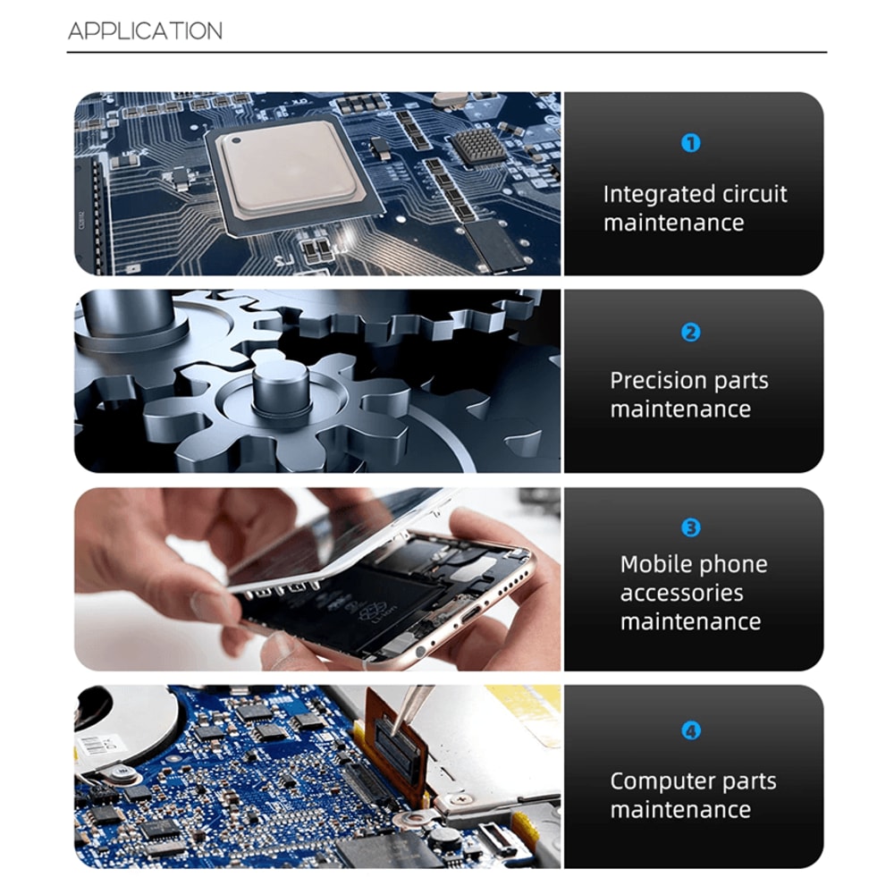 VVOSAI Anti Static Precision Tweezers Set For Phone And IC Repair 1