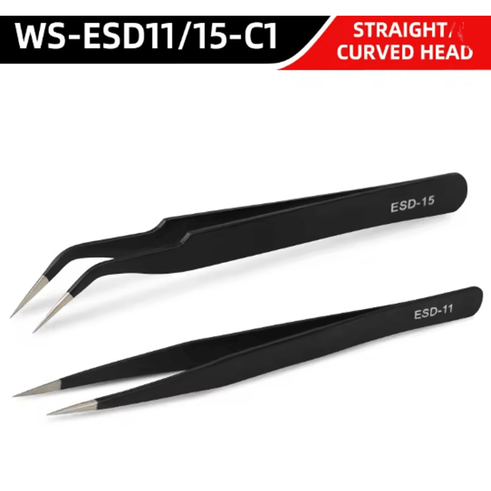 VVOSAI Anti Static Precision Tweezers Set For Phone And IC Repair 4