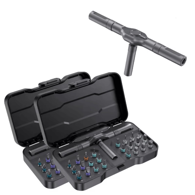 24 In 1 Precision Ratchet Screwdriver Set With Magnetic Bits Mini Repair Tool Kit 4