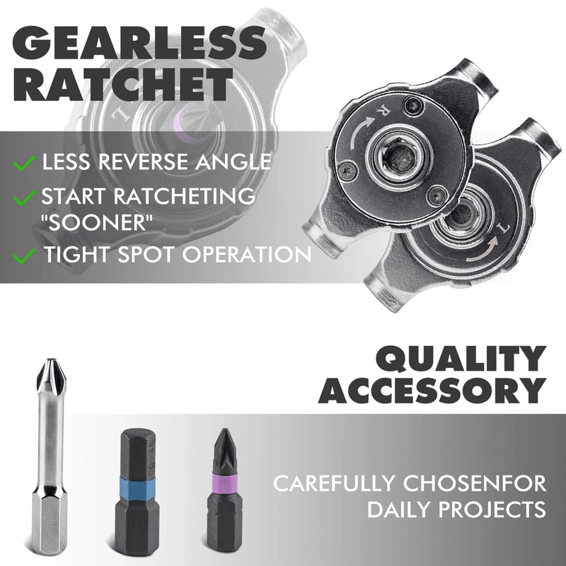 40 In 1 Precision Ratchet Screwdriver Set With Magnetic Bits Mini Repair Tool Kit 1