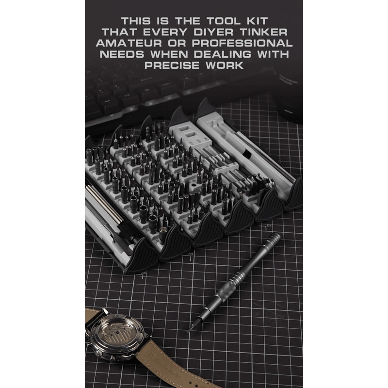 128 In 1 Precision Screwdriver Set Professional Magnetic Repair Tool Kit 1
