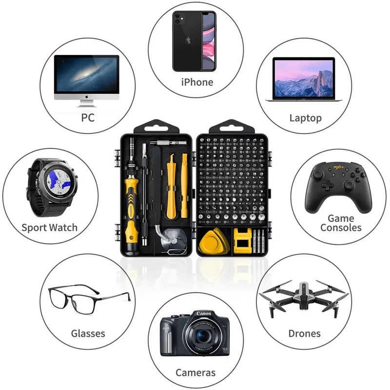 115 In 1 Precision Screwdriver Set Magnetic Computer Repair Tool Kit 2