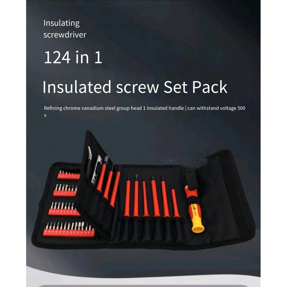124 In 1 Insulated Precision Screwdriver Set Professional Magnetic Repair Tool Kit 0