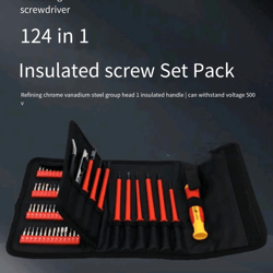 124 in 1 insulated precision screwdriver set professional magnetic repair tool kit