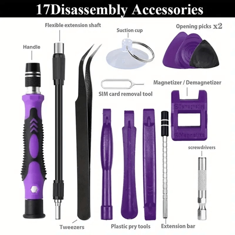 115 In 1 Precision Screwdriver Set Magnetic Electronics Repair Tool Kit 2