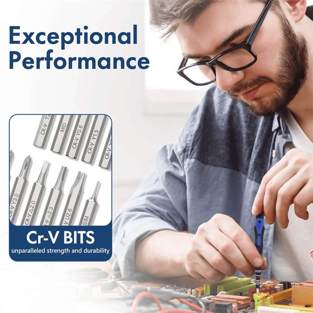 62 In 1 Precision Screwdriver Set Magnetic Repair Tool Kit With Flexible Shaft 0