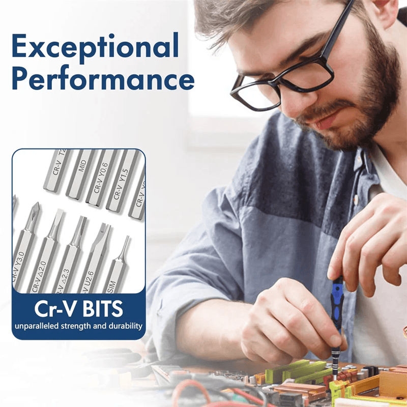 62 In 1 Precision Screwdriver Set Magnetic Repair Tool Kit With Flexible Shaft 0