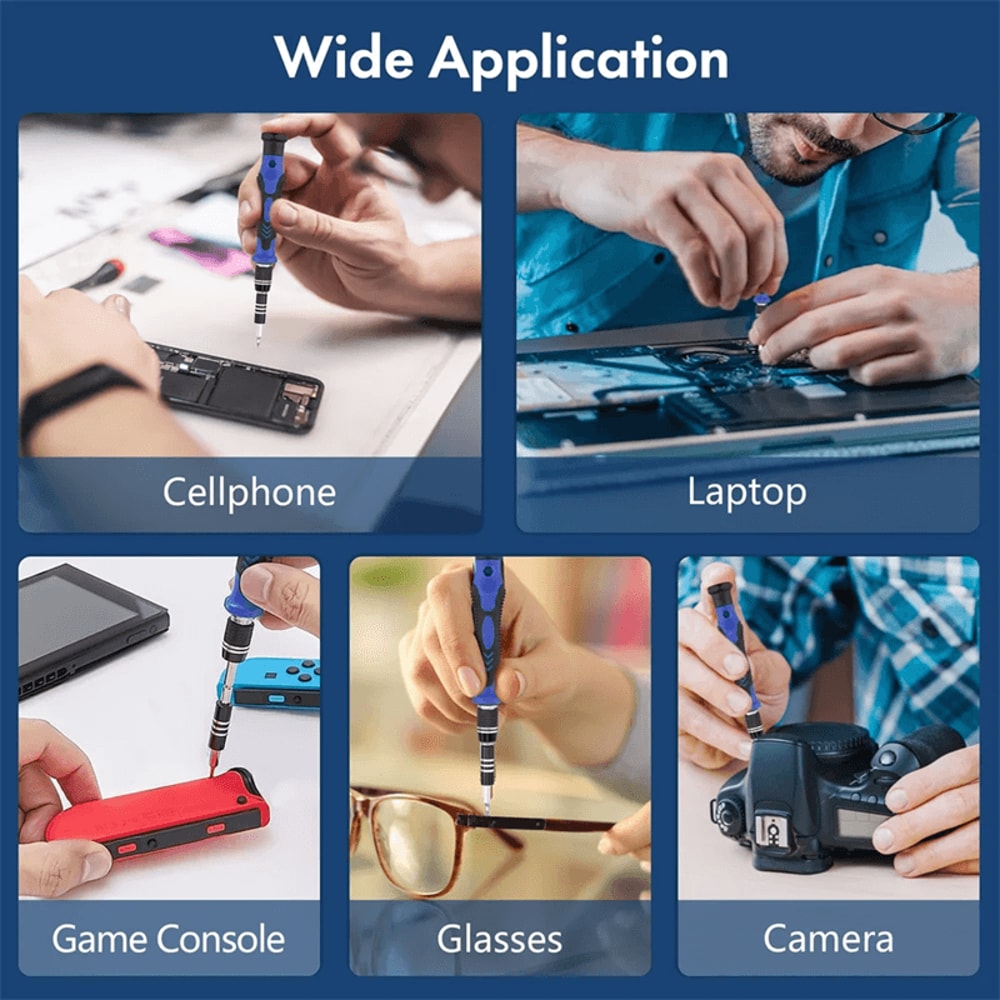 62 In 1 Precision Screwdriver Set Magnetic Repair Tool Kit With Flexible Shaft 3