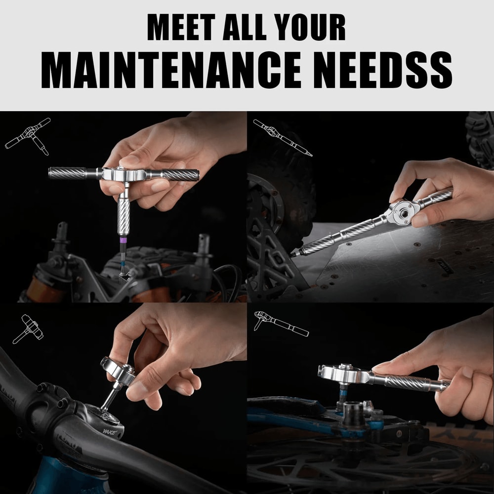 VMAN Precision Ratchet Screwdriver Set Magnetic Multi Bit Mini Repair Tool Kit 1