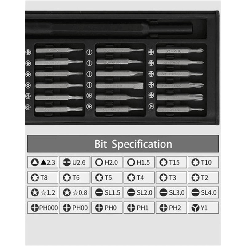 25 In 1 Magnetic Precision Screwdriver Set Electronics Repair Tool Kit 1