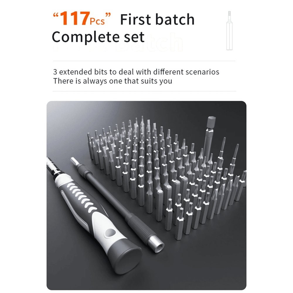 130 In 1 Precision Screwdriver Set Magnetic Electronics Repair Tool Kit 1