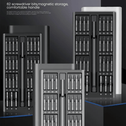 63 in 1 precision screwdriver set magnetic electronics repair tool kit