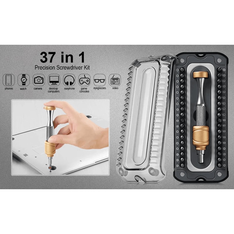 37 In 1 Precision Screwdriver Set Magnetic Electronics Repair Tool Kit 0