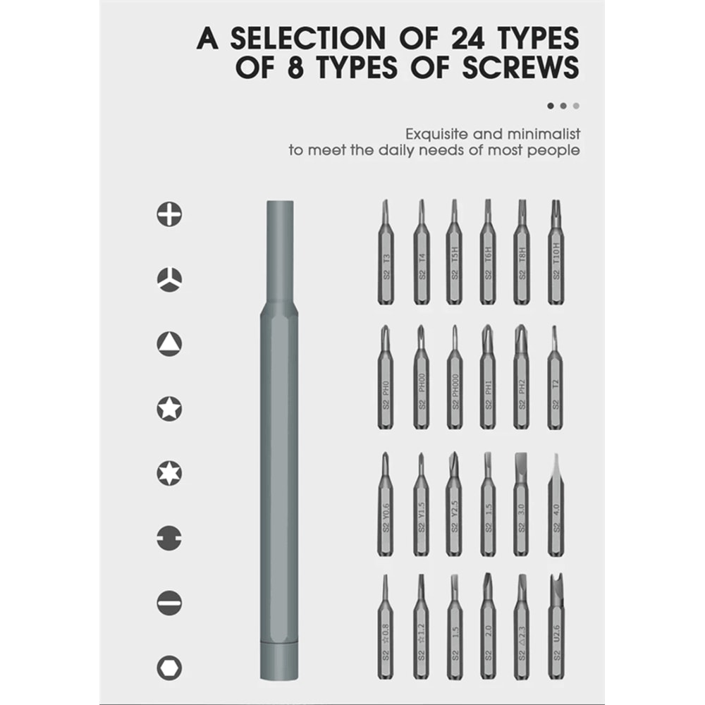26 In 1 Precision Screwdriver Set Magnetic Mini Electronics Repair Tool Kit 2