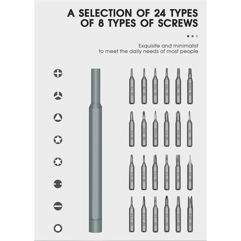 26 In 1 Precision Screwdriver Set Magnetic Mini Electronics Repair Tool Kit 2