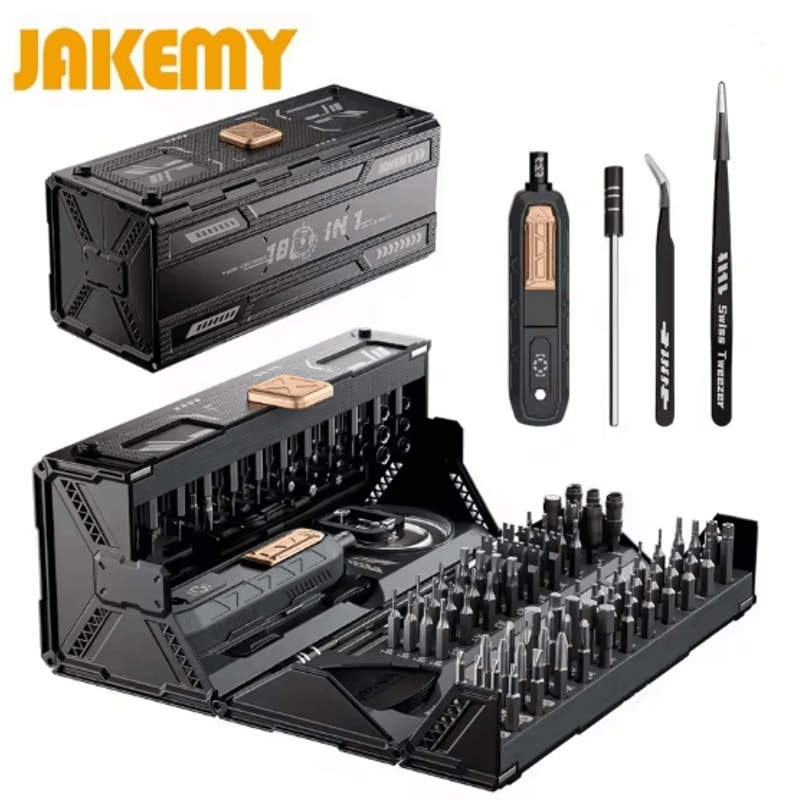 JAKEMY 180 In 1 Precision Screwdriver Set Magnetic Electronics Repair Tool Kit 3