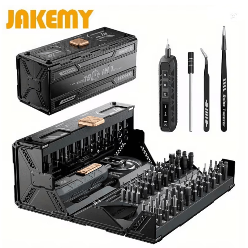 JAKEMY 180 In 1 Precision Screwdriver Set Magnetic Electronics Repair Tool Kit 5
