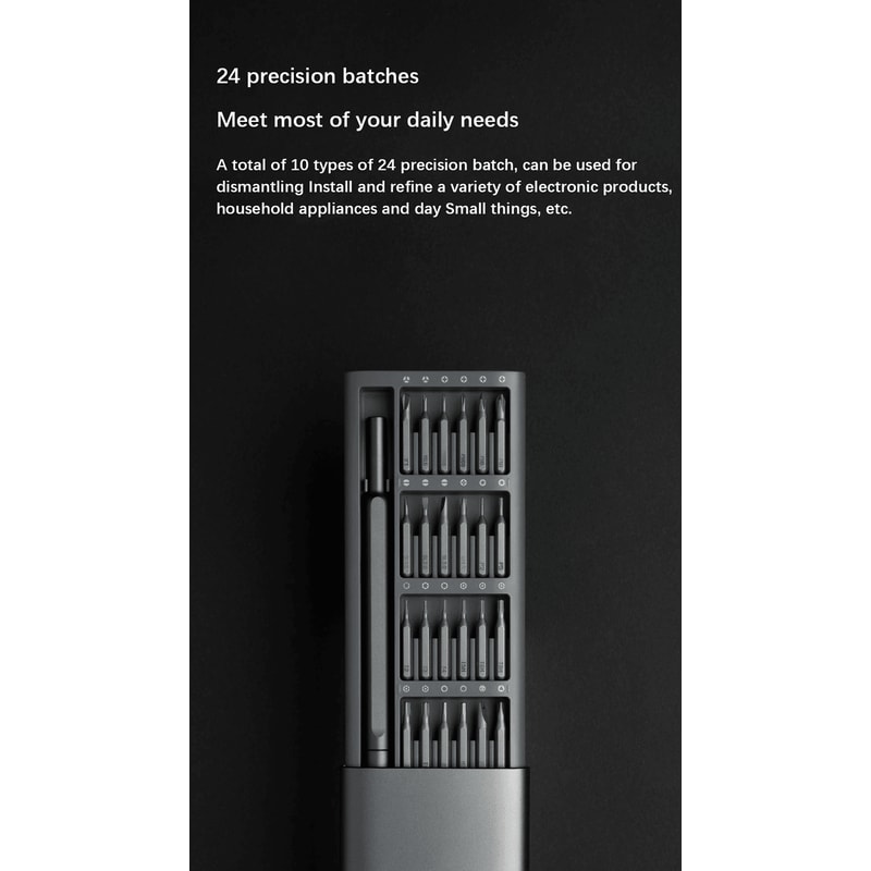 Mijia 24 In 1 Precision Screwdriver Set Magnetic Aluminum Repair Tool Kit 0