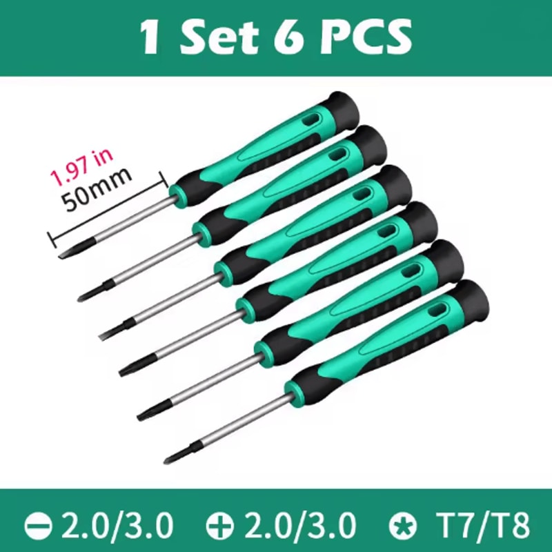 6 Piece Precision Screwdriver Set Professional Electronics Repair Tool Kit 4