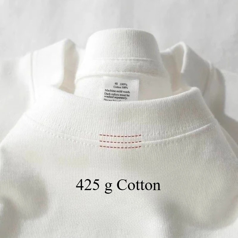 Heavyweight Cotton Men TShirt Breathable Half Sleeve Round Neck Summer Basic Tee 11