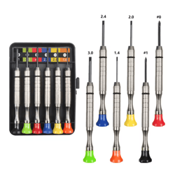 6 piece precision screwdriver set for glasses watch and electronics repair mini screwdriver kit