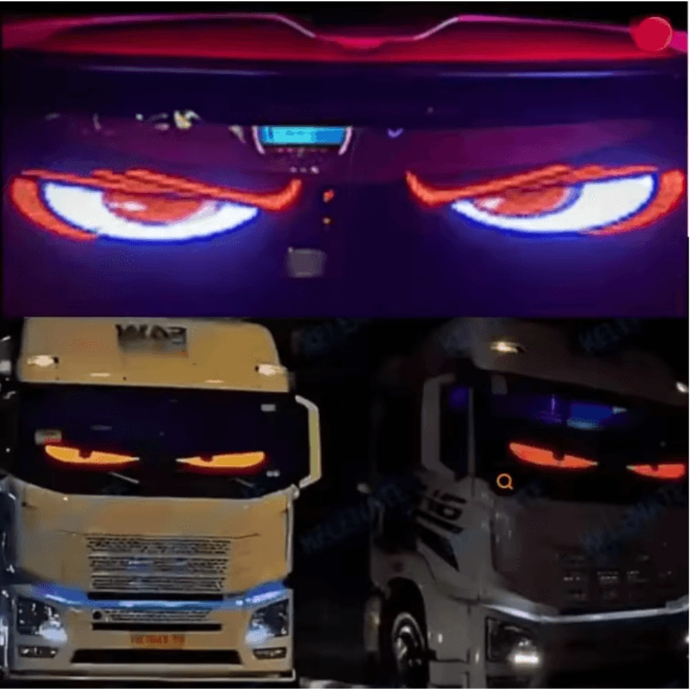 LED Matrix Car Windshield Display With App Control Flexible LED Car Display Panel 0