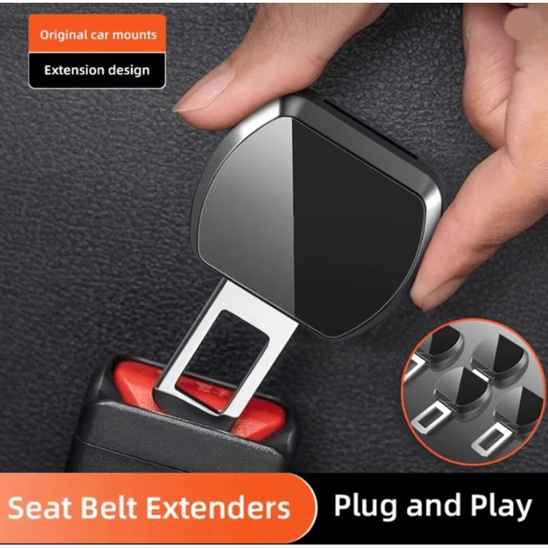Universal Car Seat Belt Extender Clip Alloy Seat Belt Extension Buckle For Safer Comfortable Drivin 0
