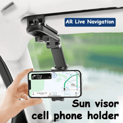 car sun visor phone holder 360 rotating universal sun visor phone mount for hands free driving