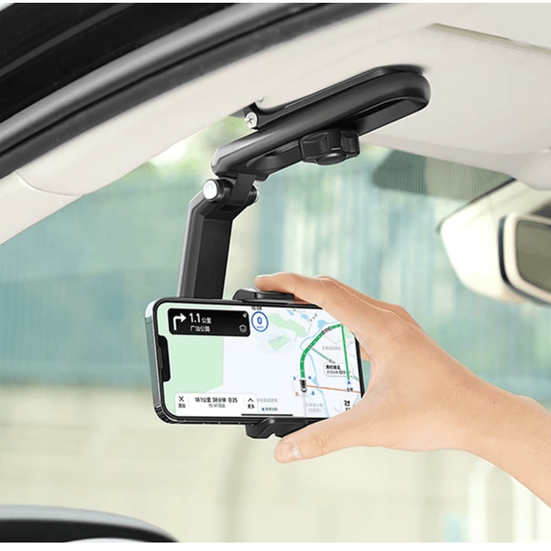 Car Sun Visor Phone Holder 360 Rotating Universal Sun Visor Phone Mount For Hands Free Driving 1