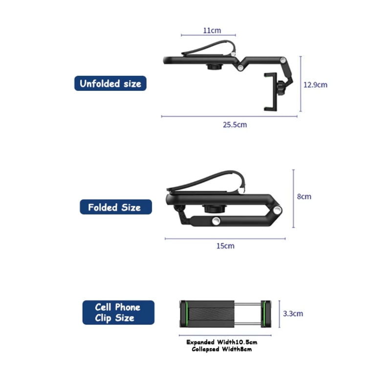 Car Sun Visor Phone Holder 360 Rotating Universal Sun Visor Phone Mount For Hands Free Driving 3