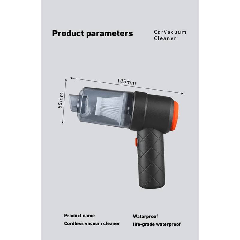 ProPower Wireless Car Vacuum Cleaner Portable High Suction 4