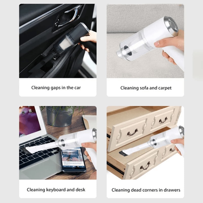 CleanJet Mini Car Vacuum Cleaner Wireless Handheld Wet And Dry Vacuum 1