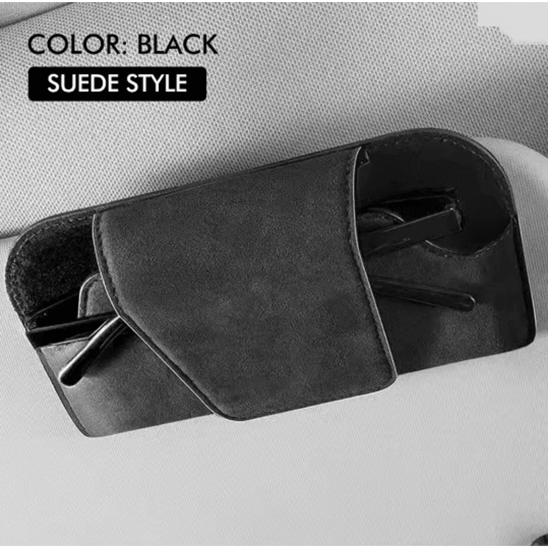 Premium Car Sunglasses Holder Sun Visor Glasses Case 3