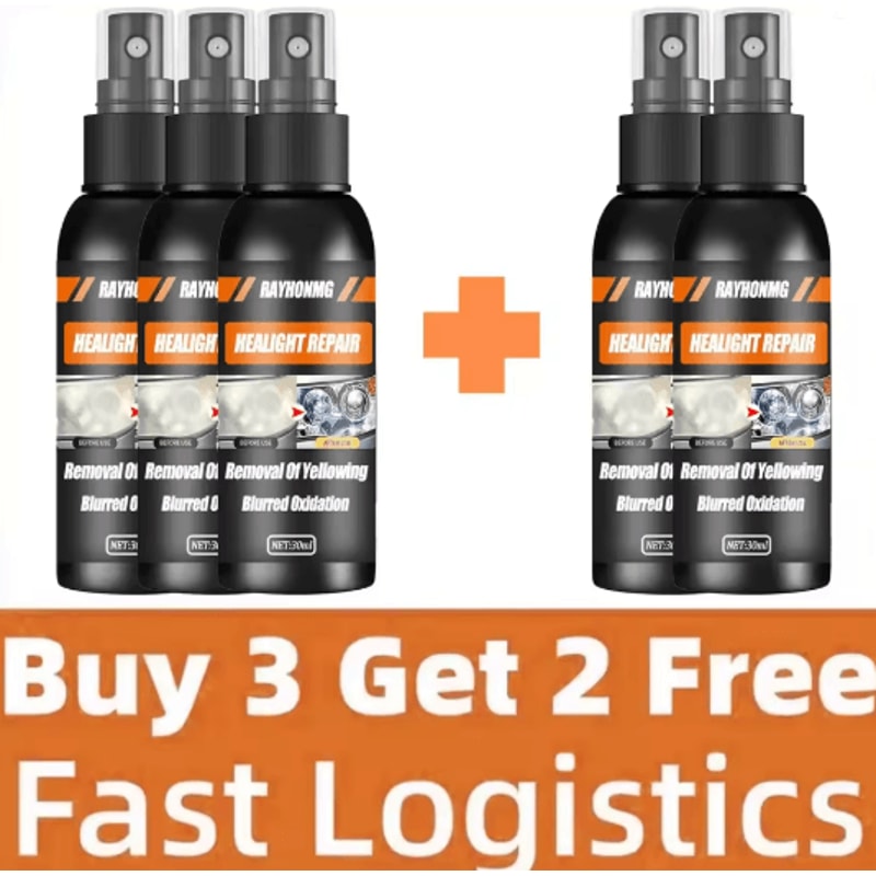 CrystalBeam Headlight Restoration Spray Car Headlight Cleaner 5