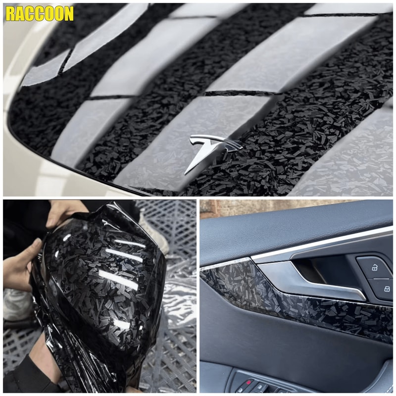 ForgeStyle Carbon Fiber Vinyl Wrap Car Styling Film 3