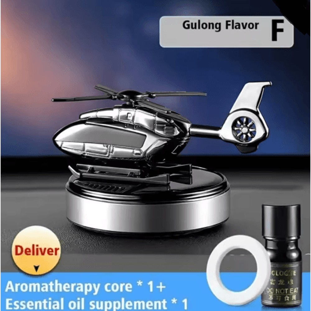 Solar Spin Helicopter Car Air Freshener Diffuser 7