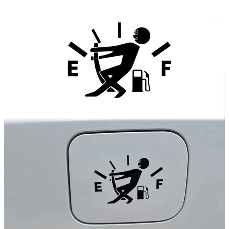 FuelPoint Reflective Car Fuel Tank Sticker Decal 0