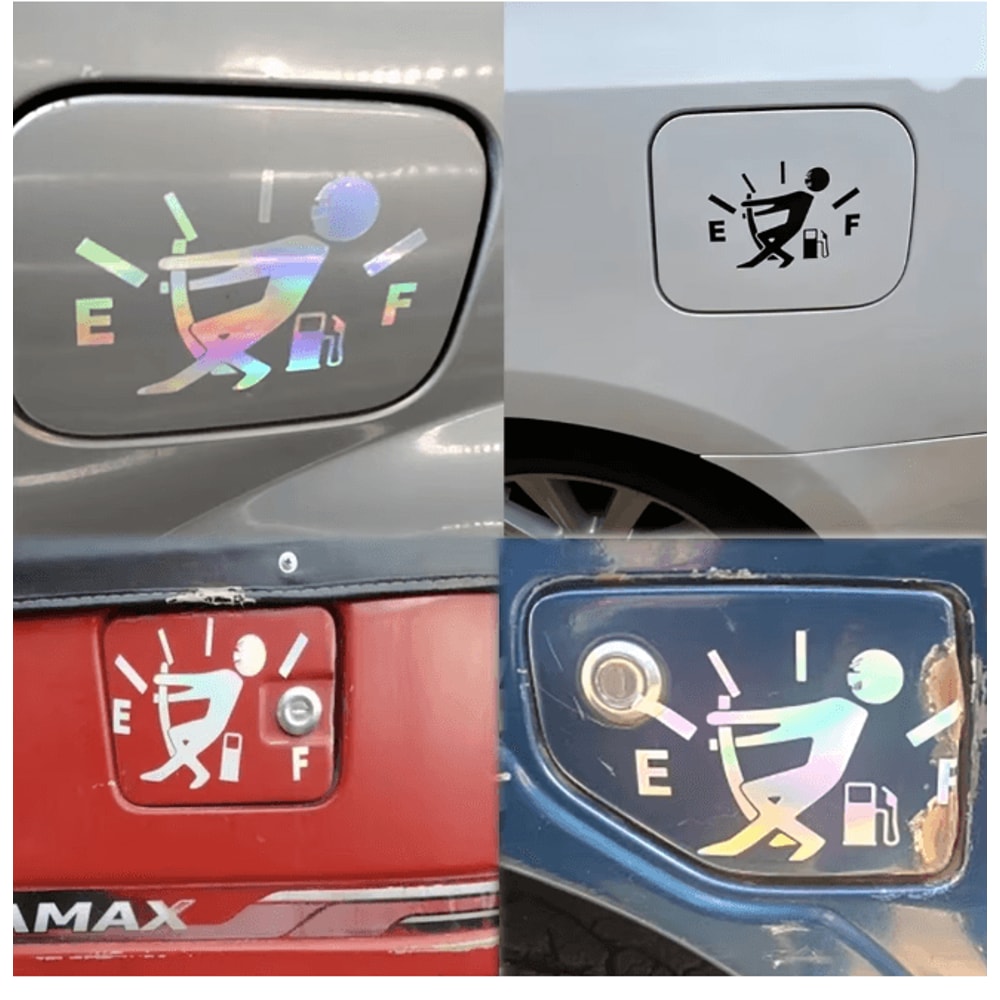 FuelPoint Reflective Car Fuel Tank Sticker Decal 1