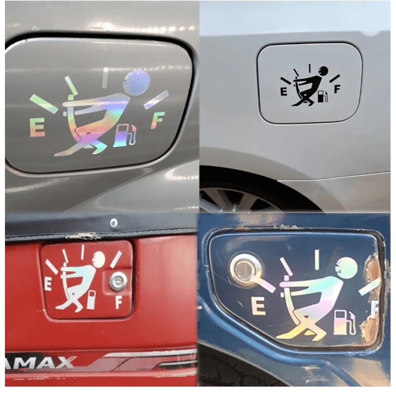 FuelPoint Reflective Car Fuel Tank Sticker Decal 1