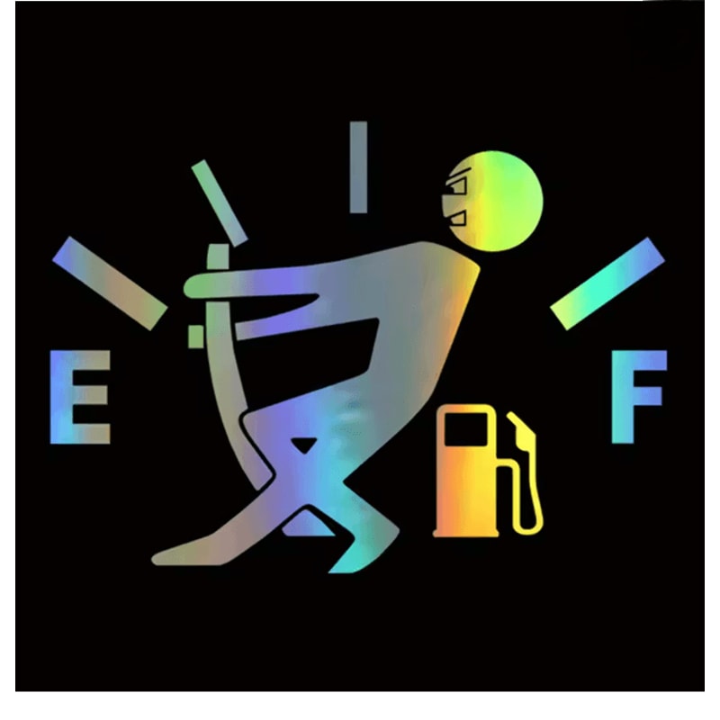 FuelPoint Reflective Car Fuel Tank Sticker Decal 3