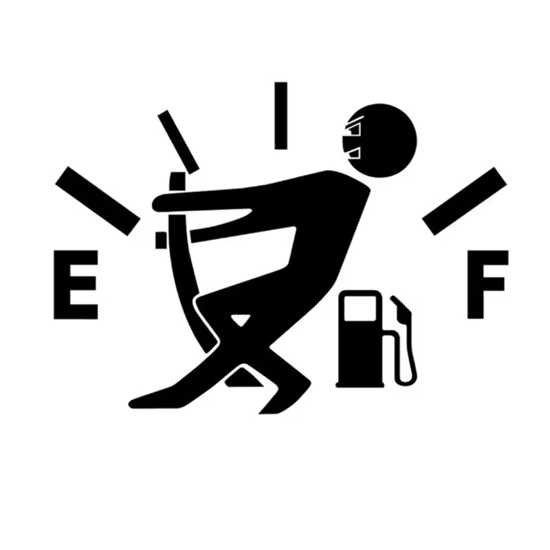 FuelPoint Reflective Car Fuel Tank Sticker Decal 4