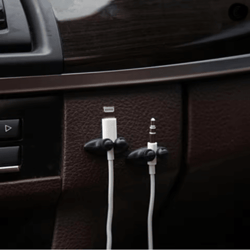 universal car cable clip organizer adhesive wire holder for car charger cables