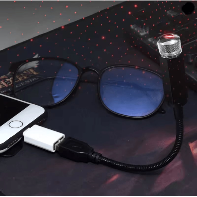 USB LED Car Interior Ambient Light Atmosphere Lamp 2