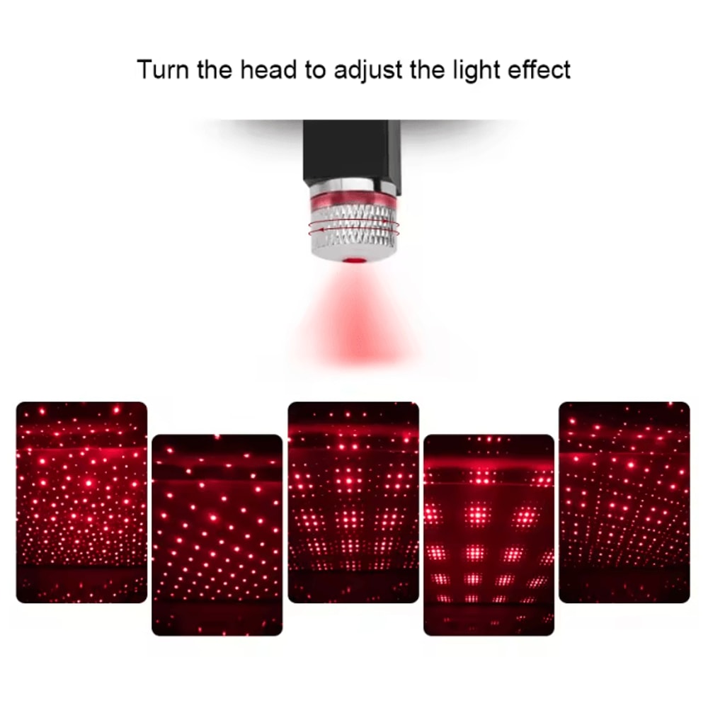 USB LED Car Interior Ambient Light Atmosphere Lamp 3