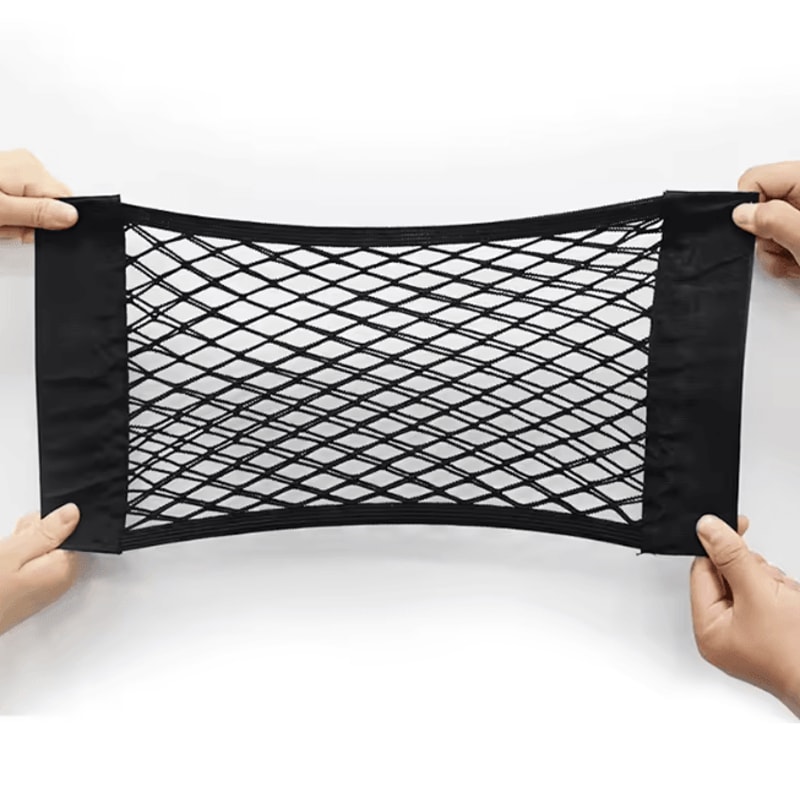 Universal Car Storage Net Organizer Adhesive Cargo Holder 1