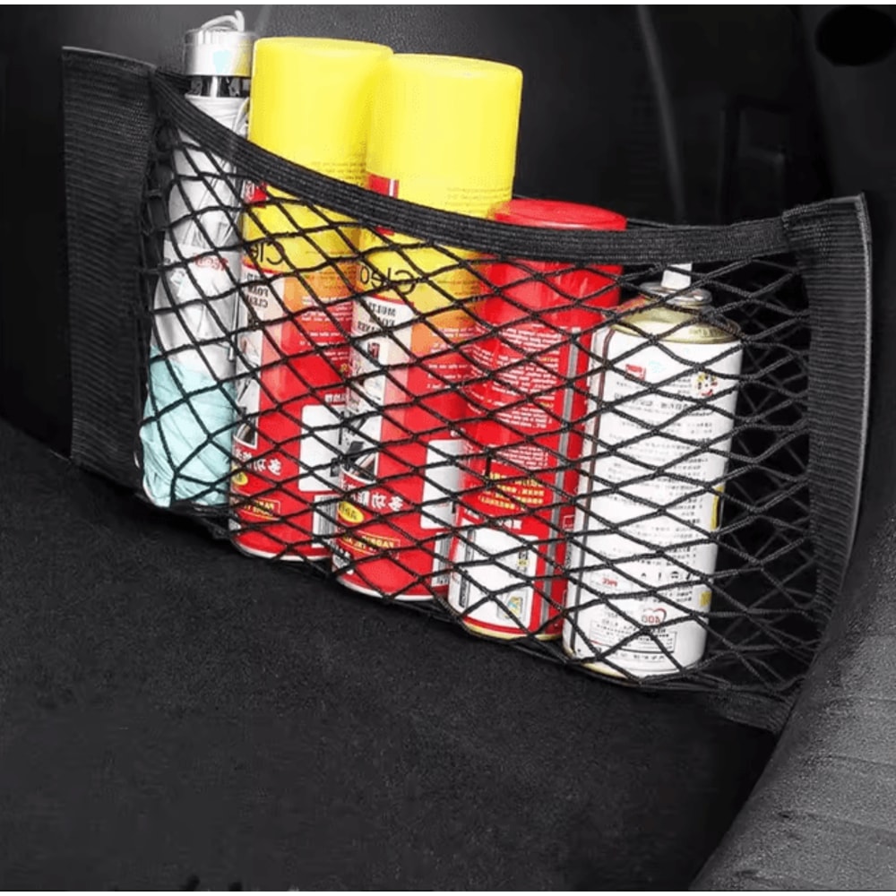 Universal Car Storage Net Organizer Adhesive Cargo Holder 2