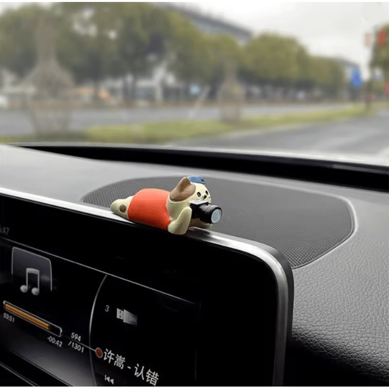 Cute Cat Car Dashboard Ornament Resin Kitten Interior Decor 7
