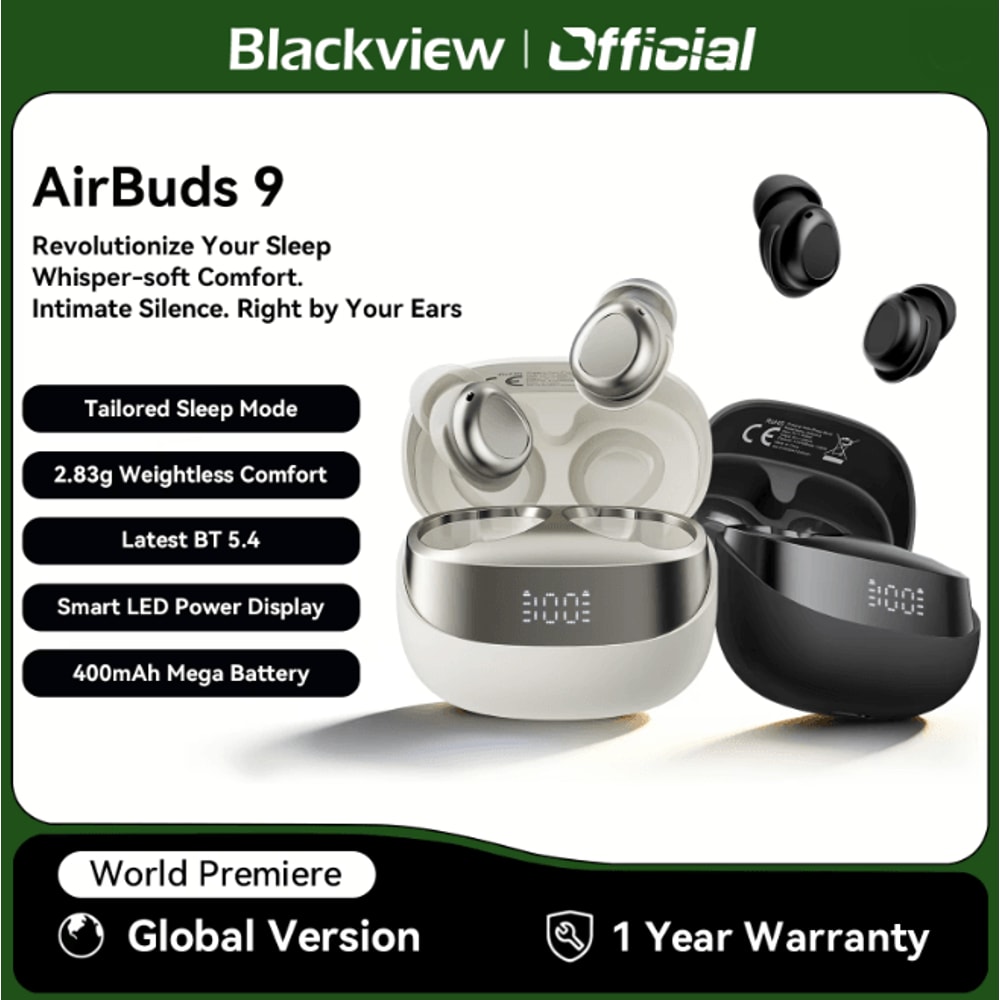 Blackview AirBuds 9 Wireless Bluetooth Earbuds Touch Control Headphones 0