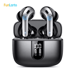 wireless bluetooth 5.3 earbuds with noise reduction and long battery life