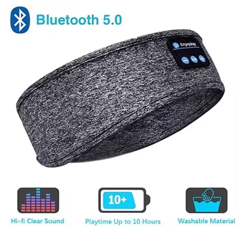 Bluetooth Sleep Headphones Headband Wireless Music Sleep Mask 3